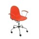 SILLA PIQUERAS VES GIRATORIA PVC NARANJA